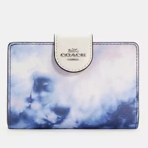 New Coach Medium Corner Zip Wallet  Tie Dye